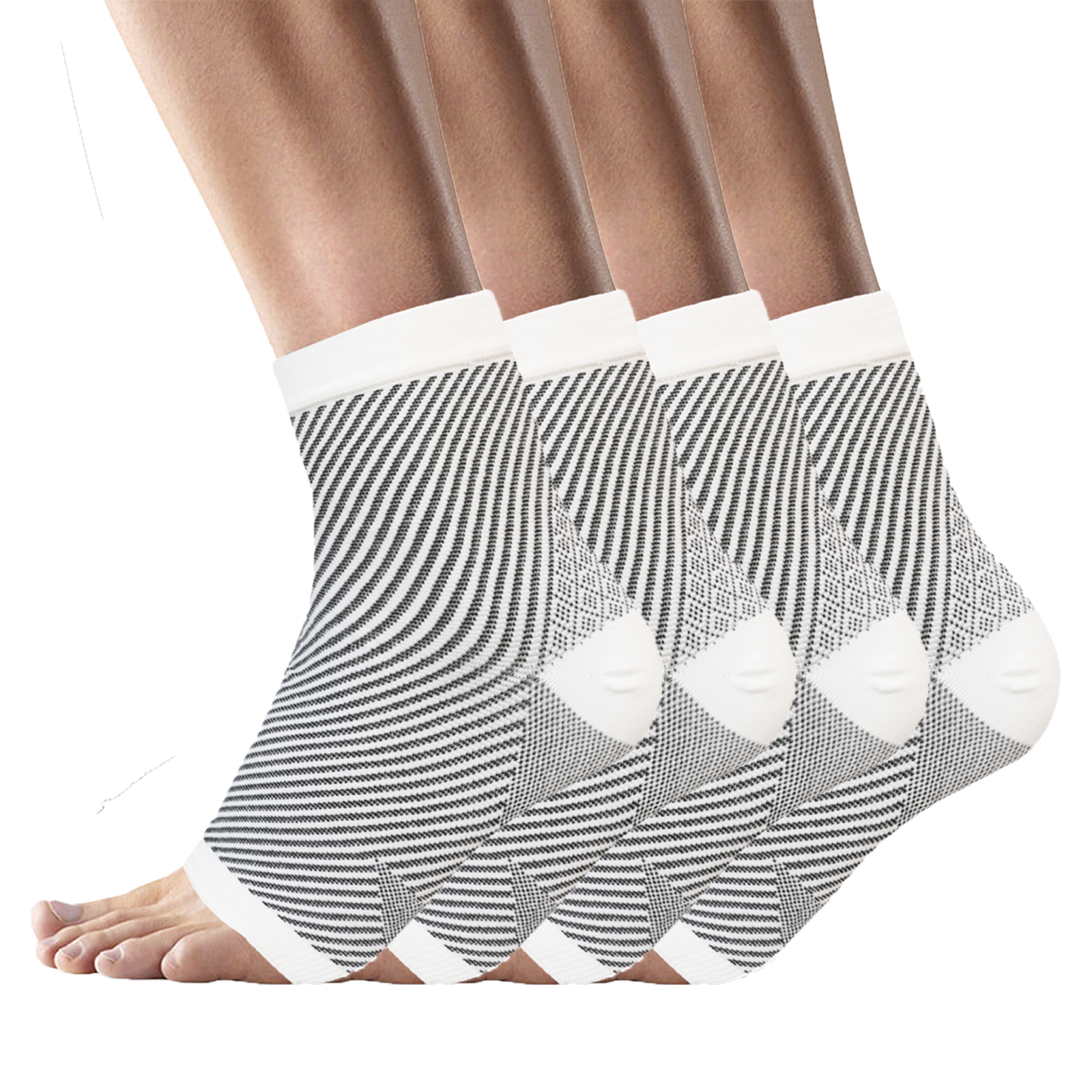 2 Pairs Ankle Brace Compression Sleeve