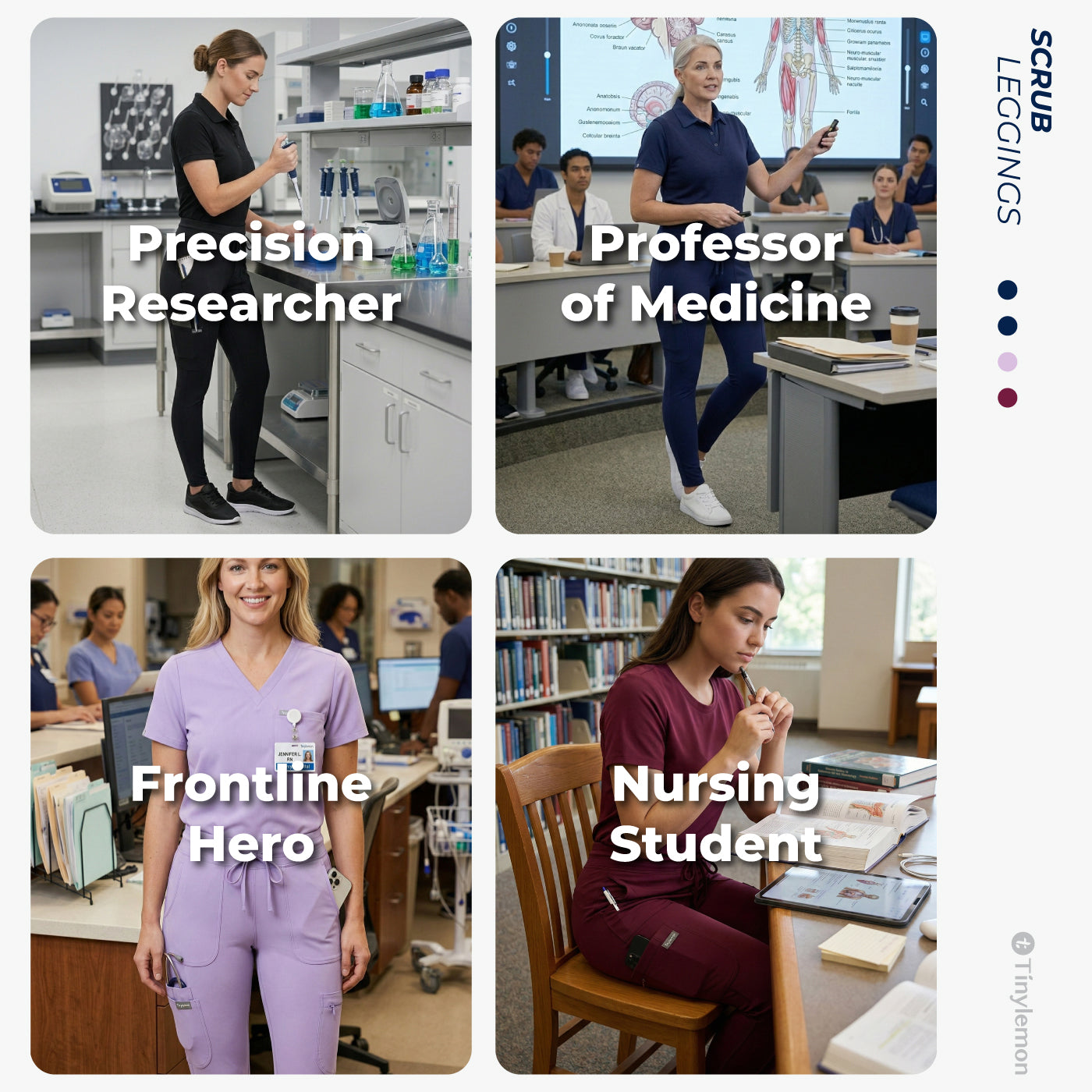 High Rise Yoga Scrub leggings