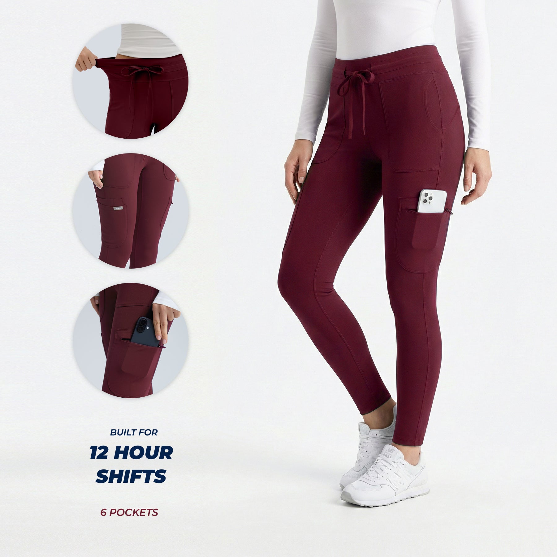 High Rise Yoga Scrub leggings