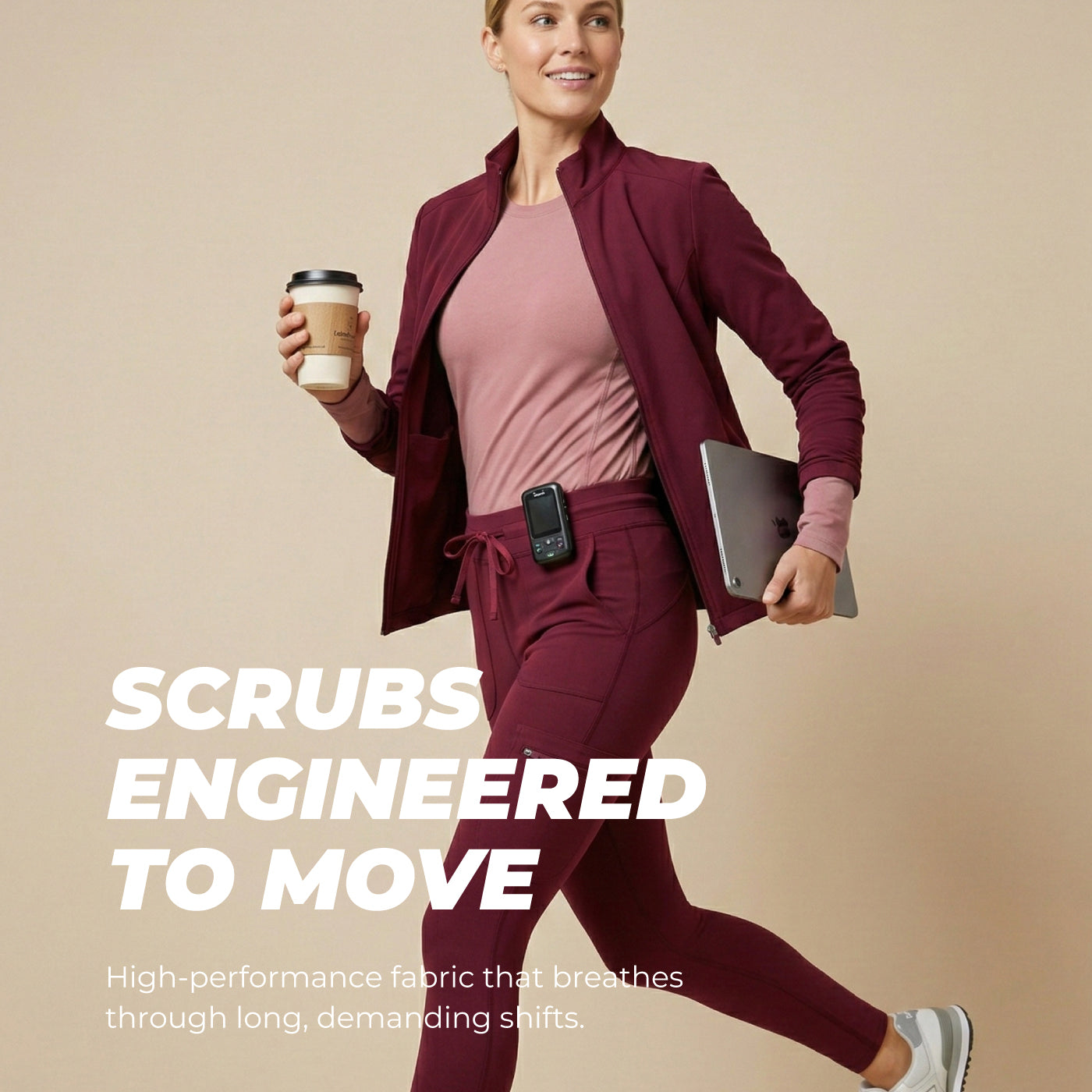 High Rise Yoga Scrub leggings