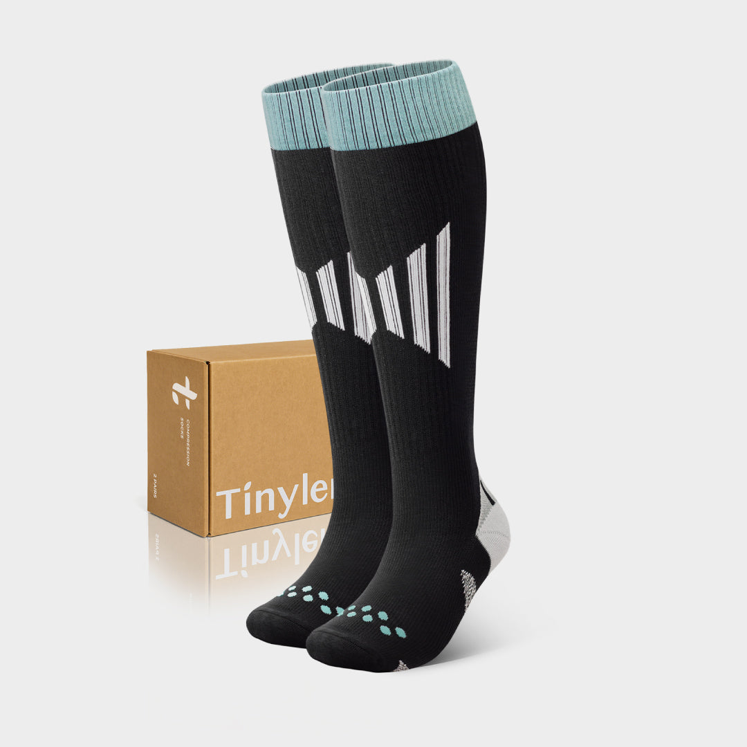 2 Pairs Wide Calf Compression Socks