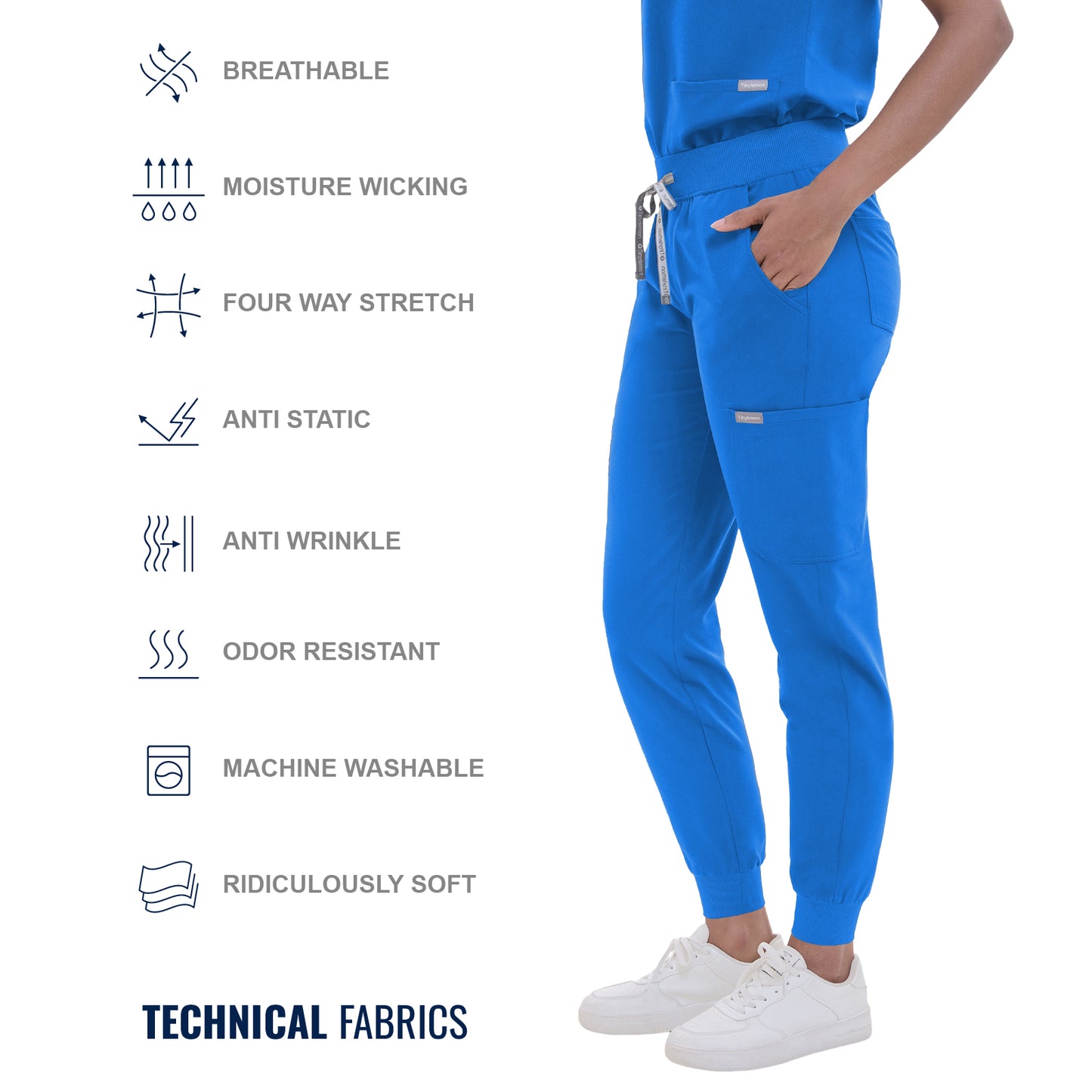 Scrub Pants for Women - Royal Blue