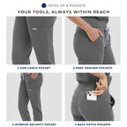 Scrub Pants for Women - Grey