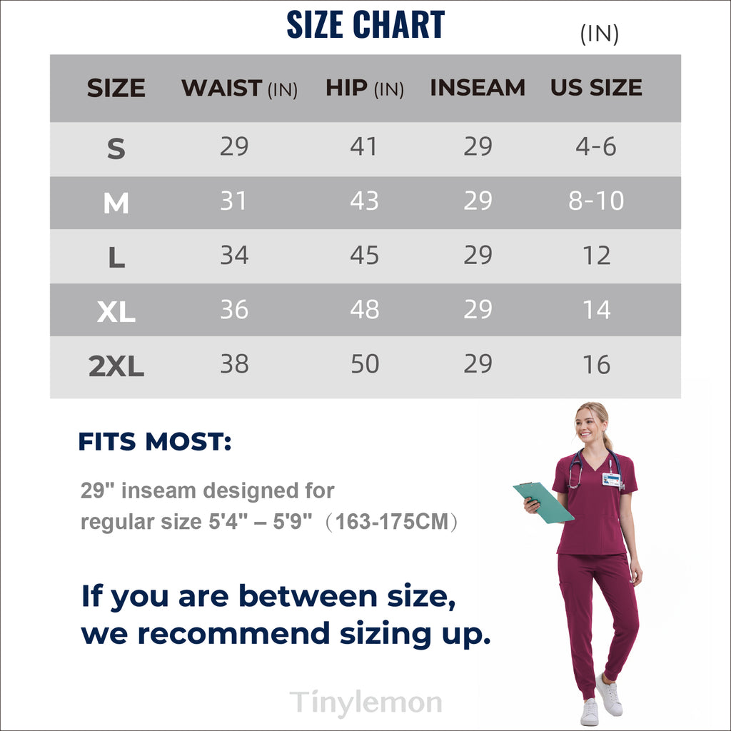 Scrub Pants for Women - Wine Red