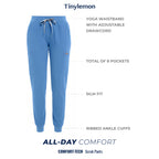 Scrub Pants for Women - Ceil Blue