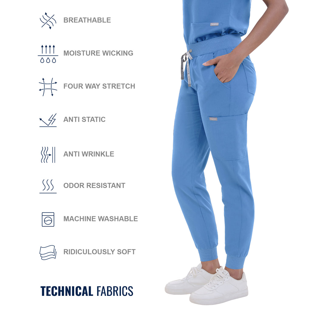Scrub Pants for Women - Ceil Blue