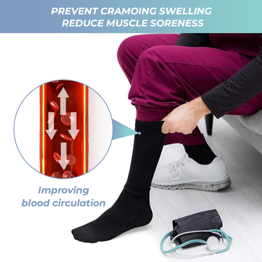 6 Pairs Compression Socks – Striped & Dots