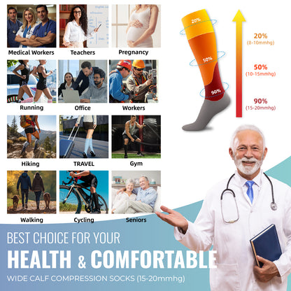 6 Pairs Compression Socks – Nurse Theme