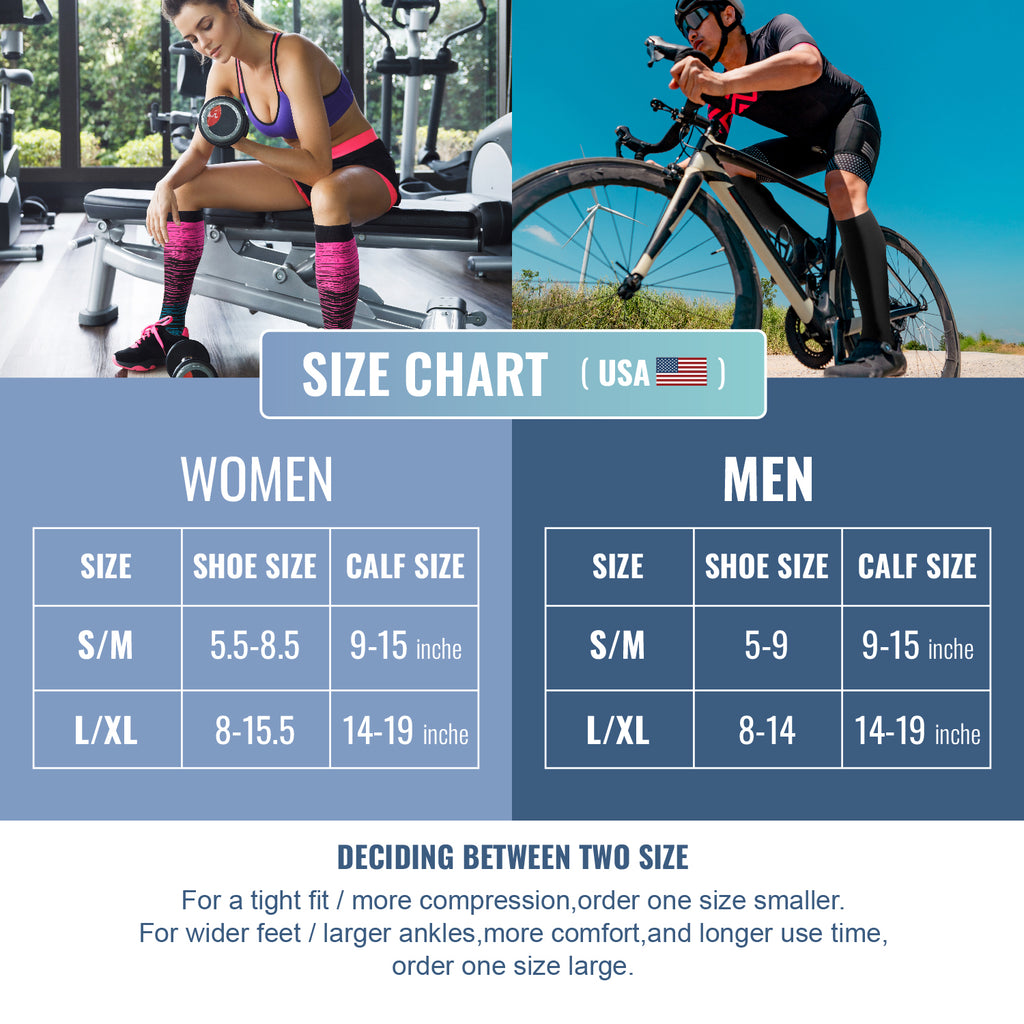 6 Pairs Compression Socks – Striped & Dots