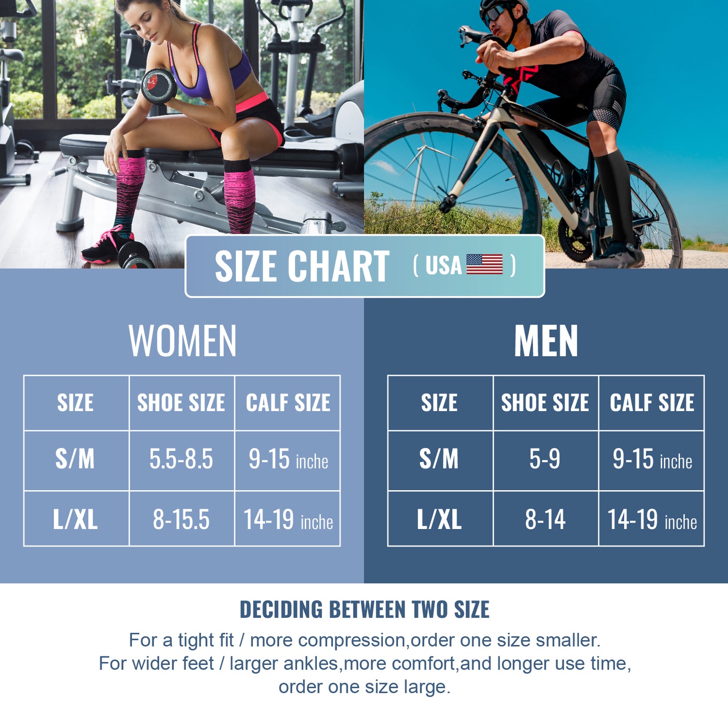 6 Pairs Compression Socks