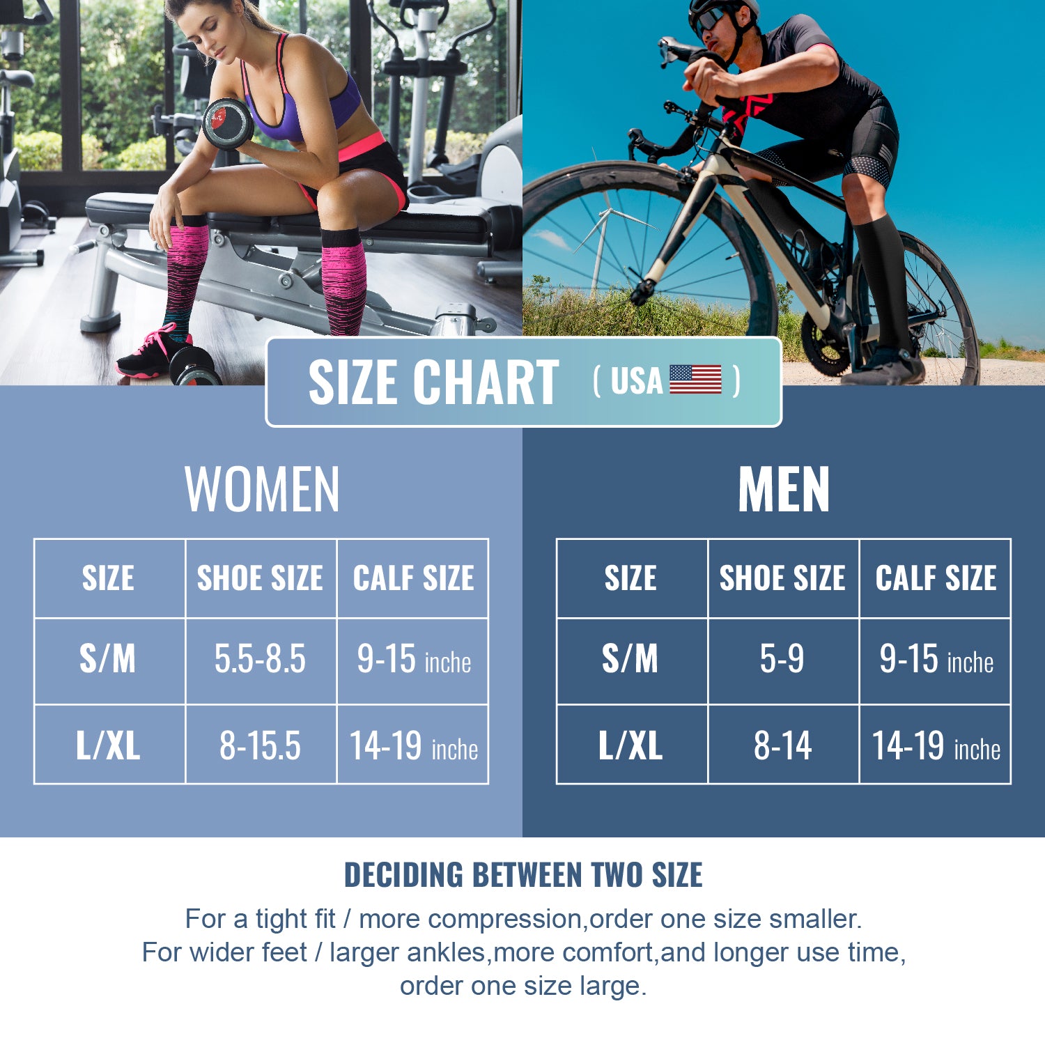 6 Pairs Compression Socks – Striped & Dots